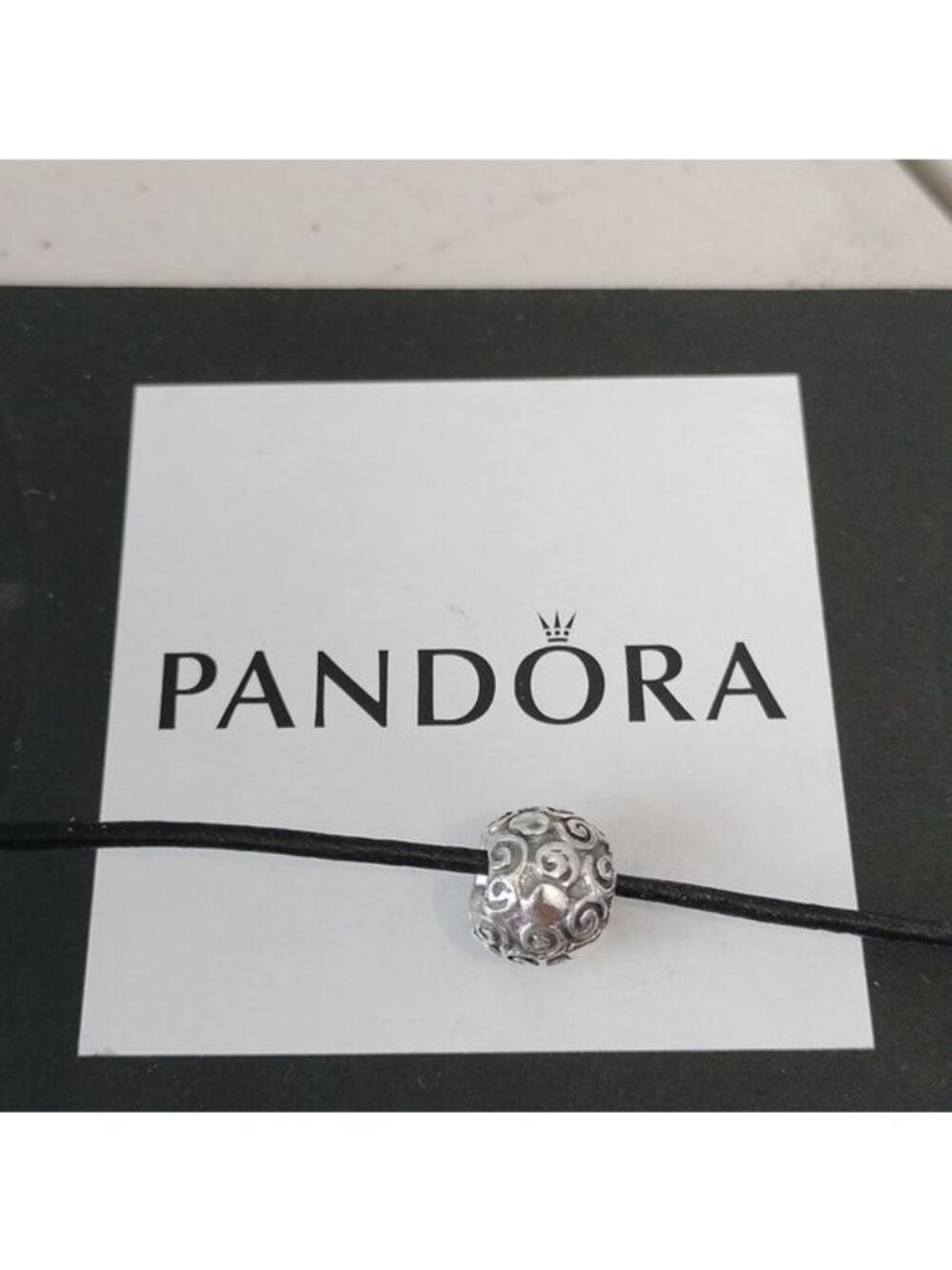 Pandora Retired Sterling Silver Swirling Heart Designer Bead - 790161 - Picture 2 of 6